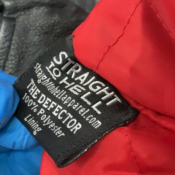 Women's Black Leather Jacket - Picture 3 of 10